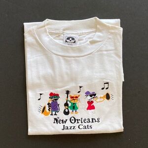 Outhouse Designs "New Orleans Jazz Cats" Vintage T-Shirt/Unisex/XL/Never Worn!